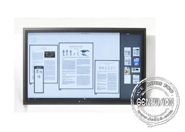 55&quot; - 86&quot; pantalla táctil montada en la pared 4K UHD todo en una PC Whiteboard elegante interactivo para la conferencia