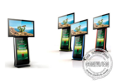 Exhibición digital de la señalización del quiosco multifuncional horizontal o vertical del monitor que hace publicidad de 500cd/del ² de M