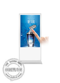 El espectador de pie del monitor de la pantalla táctil del infrarrojo 65 de Android/los quioscos delgados de la publicidad exhibe Floorstanding