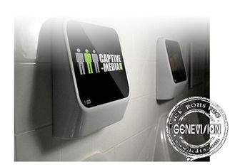 Publicidad del lavabo del monitor de la pantalla táctil del soporte de la pared del WC, señalización de Digital Media del retrete