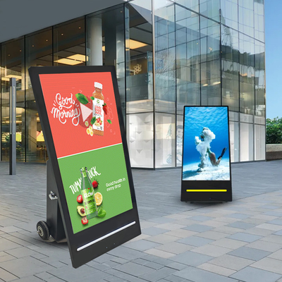 Señalización al aire libre portátil LCD de Digitaces que hace publicidad de la exhibición 1500nits