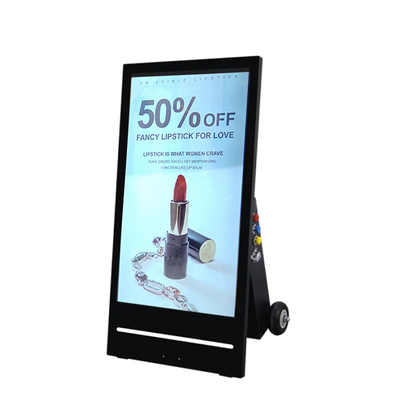 Señalización al aire libre portátil LCD de Digitaces que hace publicidad de la exhibición 1500nits