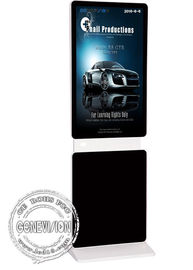 Wifi digital advertisting todo de la señalización del quiosco de la pantalla táctil de Mercedes en una pantalla LCD rotativa