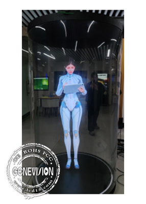 21.5 pulgadas 75 pulgadas Sistema Android Tecnología de inteligencia artificial Mini LED Digital Holográfico Humano Vitrina Quiosco de publicidad