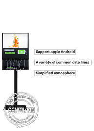 21,5 señalización de la pantalla USB Android Wifi Digitaces de la publicidad del LCD de la pulgada con la estación de carga y el software teledirigido