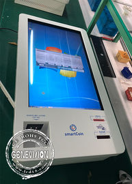 Mercado de Corea quiosco infrarrojo del pago del receptor del efectivo de Windows del quiosco del servicio del uno mismo del LCD del tacto de 32 pulgadas