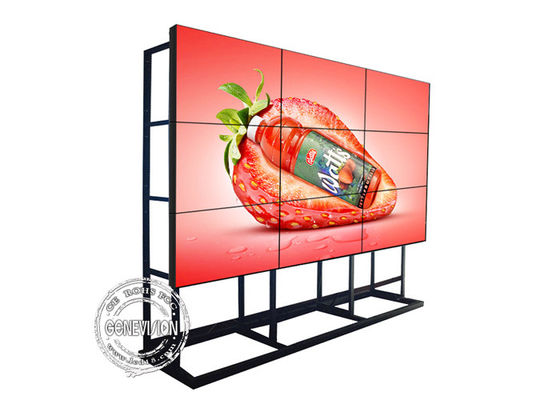 500cd/m2 4x4 55&quot; pared video del LCD con el soporte del piso
