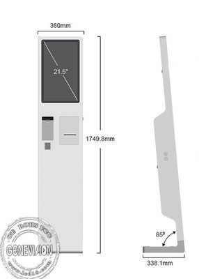 Máquina capacitiva de la posición del dispensador del boleto del quiosco del servicio del uno mismo del tacto de 21,5 pulgadas