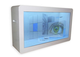 47 vea a través la señalización de Digitaces del quiosco de la pantalla del Lcd, escaparate transparente del multi-touch