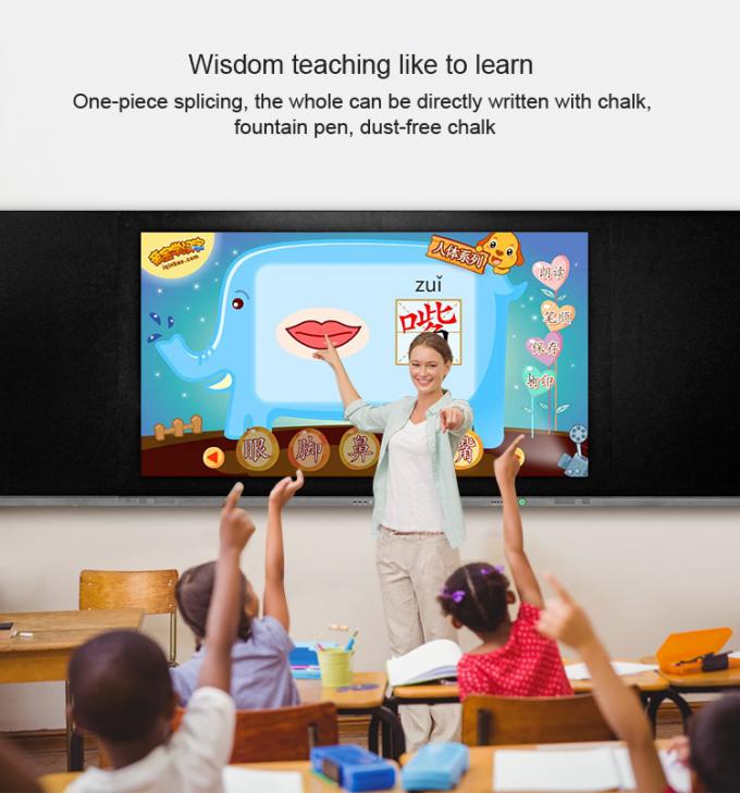 86" pantalla LCD táctil incorporada Whiteboard del micrófono de la sala de clase