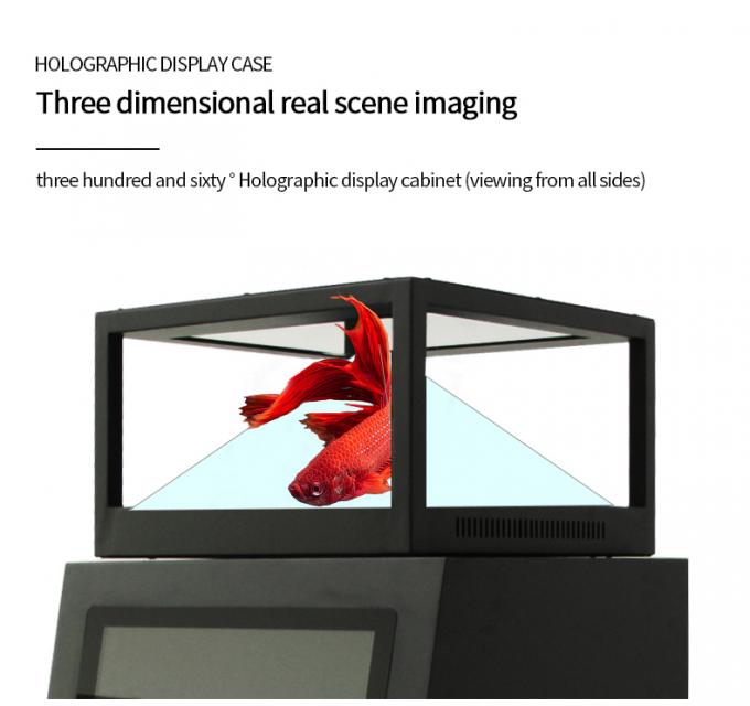 Exhibición olográfica del grado 3D de la pantalla táctil de Windows 10 AIO 360