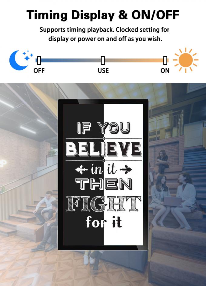 Elevador de pared Android 21.5 " 32 " 18.5 " Smart Video Player en el software de control remoto 5