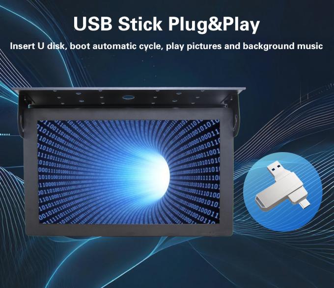 21.5 pulgadas de techo Android 7.1 gratuito servidor en la nube LCD Bus Digital Signage Display 1G + 32G Wifi ascensor Wayfinding Educación 1