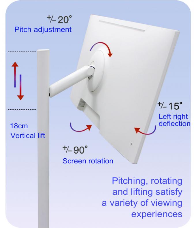Pantalla inteligente móvil de 24", 27" y 32" con Android 11 OS, 4GB RAM y 64GB de almacenamiento, pantalla táctil inteligente enrollable con batería recargable 3