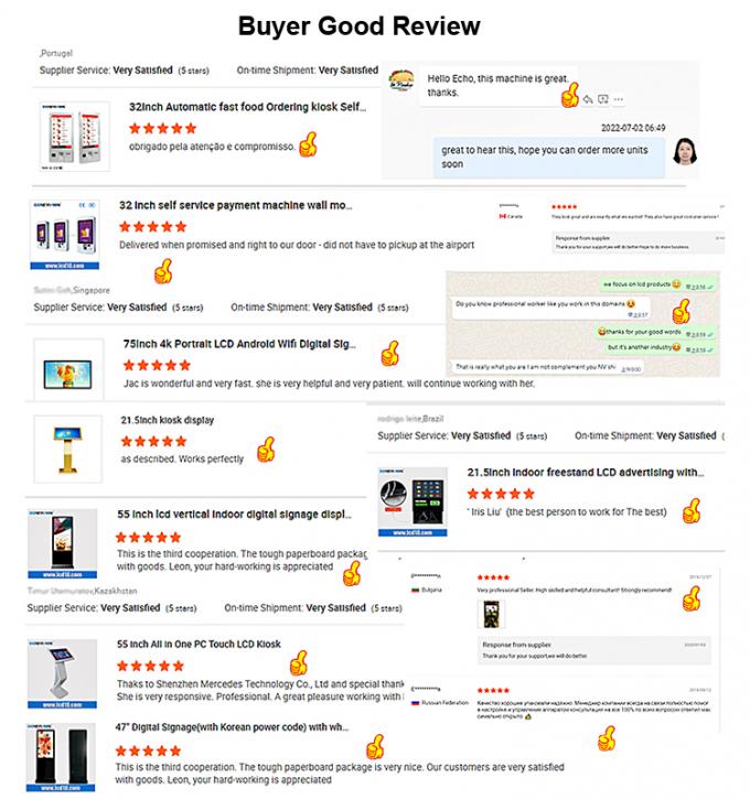 Quiosco de pantalla táctil de autoservicio todo en uno de 21,5" para hospitales, bancos y finanzas con sistema automático de colas e información de consultas 1