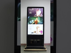 Polvillador de zapatos Android LCD publicidad quiosco digital de señalización Totem 55 pulgadas