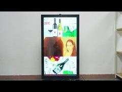 55 pulgadas de aluminio super delgado Disposición de calefacción en la parte trasera IP65 impermeable sin ventilador Muro exterior montado L