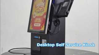 15,6" 21,5" terminal de escritorio de la posición del quiosco del servicio del uno mismo de la pantalla táctil