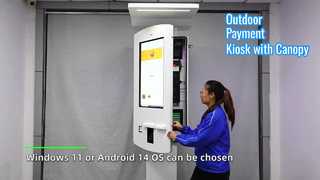 Quiosco con pantalla táctil para exteriores: pago de autoservicio resistente a la intemperie