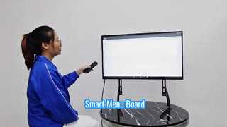 Tablero de menú Android en ángulo recto de 32" y 43" con CMS gratuito y servidor en la nube