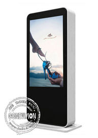 Señalización al aire libre de Digitaces del jugador de la publicidad de la prenda impermeable 3G Wifi Lcd de Floorstanding
