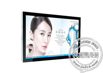 Jugador de la publicidad exhibición del LCD del soporte de la pared de 65 pulgadas con el capítulo de la foto