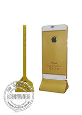Software de manejo de 43 pulgadas de Iphone del estilo de la pantalla táctil del quiosco del tótem de la exhibición de oro de Networkd