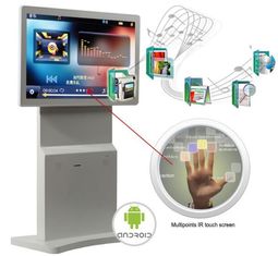 la señalización rotativa de Digitaces del quiosco 43inch, Android 7,1 Wifi gira el soporte de la publicidad del Lcd de la pantalla, multi-touch en la opción