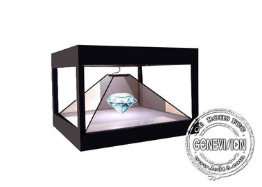 Publicidad olográfica completa del juego del enchufe del gabinete de exhibición del grado 3D de HD 360