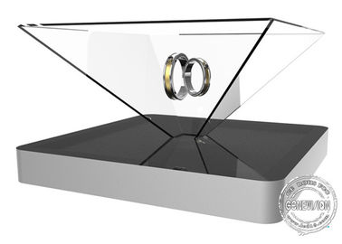 19 caja de presentación olográfica del grado 3D de la pulgada 360 que hace publicidad de la visión completa del círculo
