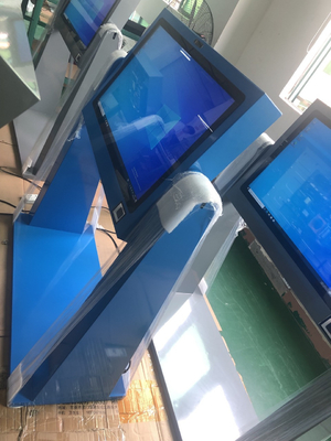 Windows Standing Base Exterior de pantalla táctil Quiosco de reconocimiento facial todo en uno