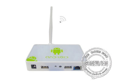 Caja de Media Player de la señalización del OS WIFI Digital de Android con el software teledirigido, 3G opcional