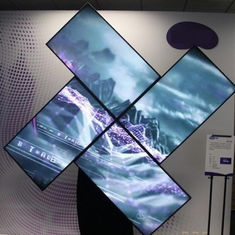 Monitor LCD Frameless de la pared video de la señalización de Digitaces de la forma irregular 55&quot; 65&quot; ultra bisel del estrecho