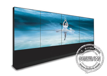 Pantalla inconsútil flexible video de la exposición de la pared 1.7m m de la señalización de Digitaces de la estación de televisión