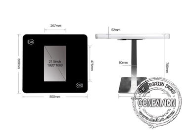 Carga inalámbrica de 22 pulgadas de la pantalla táctil del quiosco del café del tacto de la ayuda interactiva de la tabla