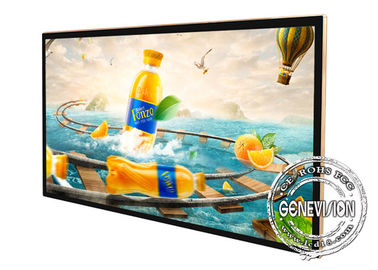 Exhibición ligera del LCD del soporte de la pared de Android 7,1 con 4G 65 color de oro de la pulgada 4K