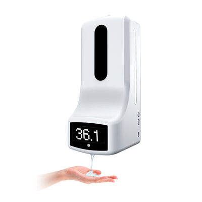 Dispensador automático del jabón del soporte 1000ML de la pared con el escáner de medición de la temperatura