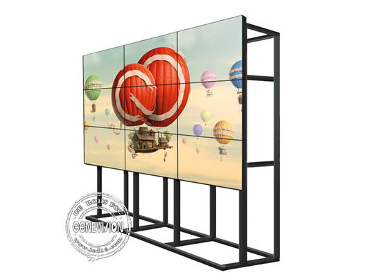 500cd/m2 4x4 55&quot; pared video del LCD con el soporte del piso