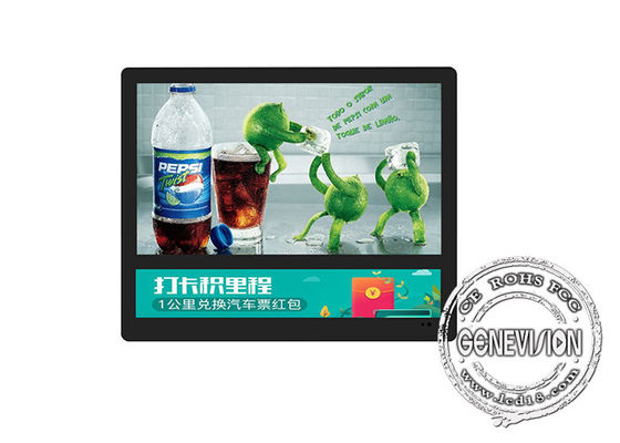 exhibición de la señalización de 250cd/m2 LCD Digital para la publicidad del elevador