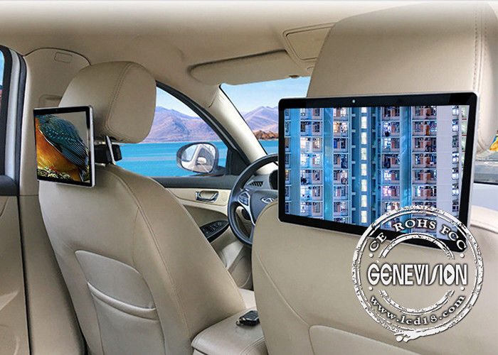 10,1” señalizaciones plásticas de Android Digital del monitor del reposacabezas del taxi de la pantalla táctil del panel del IPS con 4G y GPS
