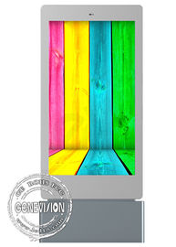 2000 liendres prenda impermeable al aire libre vertical del jugador de la exhibición del Lcd de la señalización de 65 Digitaces de la pulgada
