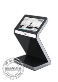 Alto brillo ordenador de la exhibición del quiosco de la pantalla táctil de 32 pulgadas o configuración de Android, soporte Z-formado lindo