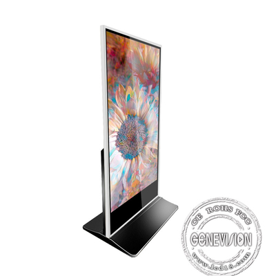 La pantalla táctil interactiva Lcd suela el quiosco permanente en 75 pulgadas