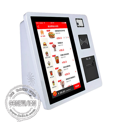 Quiosco de la pantalla táctil de la impresión del boleto del pedido de la comida para el servicio del uno mismo de los restaurantes de los mercados