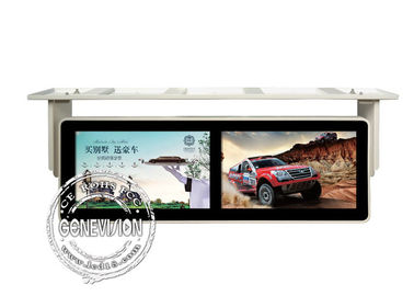 Pulgadas a prueba de choques de Media Player de la pantalla del Lcd del autobús de Digitaces de la exhibición montada en la pared doble de la señalización 18,5