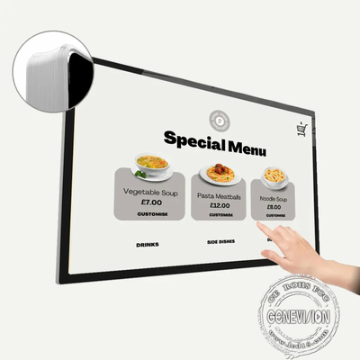 La pantalla táctil PCAP tablero elegante interactivo liso de Wifi Lcd de 10 puntos apoya software