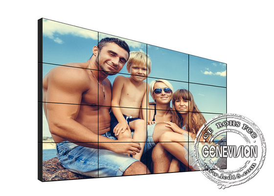 65 jugador estrecho de la pantalla de Hd del soporte del soporte de la pantalla de la publicidad del Lcd del bisel de la pulgada 1.6m m