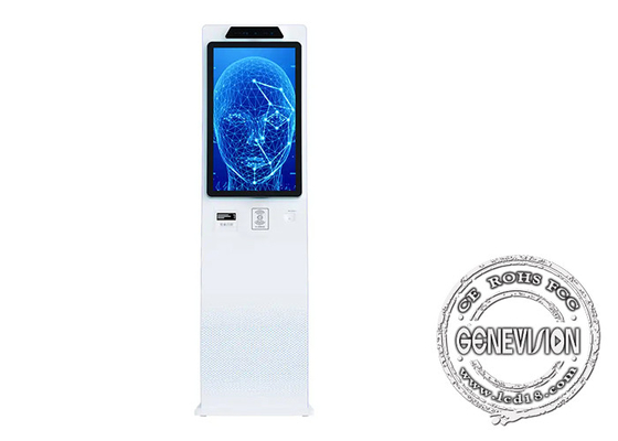Quiosco de la señalización de la pantalla táctil 18,5 Lcd Digital del soporte del piso para el restaurante de la tienda de cadena