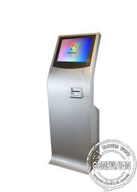 Situación libre del quiosco delgado de la pantalla táctil, toda en una con la pantalla del panel e impresora térmica Self-Service Machine