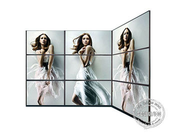Los paneles de pared video de la señalización de HD Digitaces, pared video 3*3 del borde estrecho del LCD o pulgada 4*4 46 inch~55 1.8m m